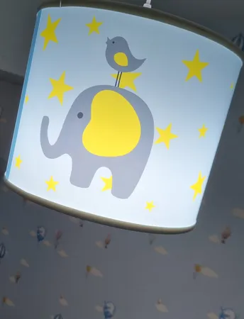 لوستر کودک طرح فیل وگنجشک کد53