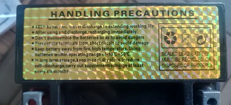 باتری موتورسیکلت کازوکی مدل 12 ولت 7 آمپر پهن - ytx7ah