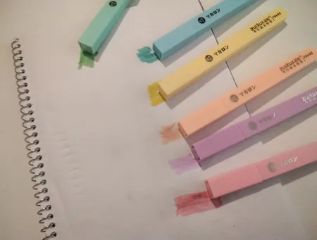 ماژیک علامت گذار ژیخوآ مدل پاستیلی بسته 6 عددی