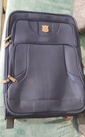 چمدان پولو کلاس مدل زیپ دوبل سایز کوچک ارتفاع 50 سانتی متر