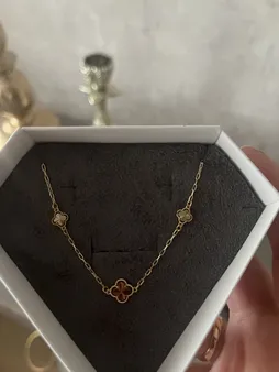 دستبند زنجیری طلا 18 عیار زنانه گالری رحمانی مدل ونکلیف کد B12