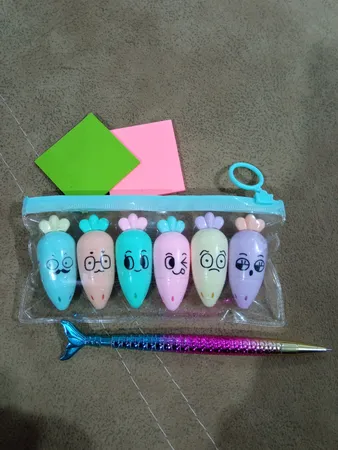 ماژیک علامت گذار طرح هویج مجموعه 6 عددی