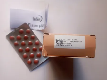 قرص آیزن پلاس یورو ویتال بسته 60 عددی