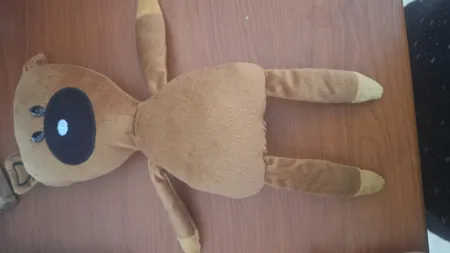 عروسک طرح خرس مستربین مدل تدی کد JIMI110 ارتفاع 31 سانتی‌ متر