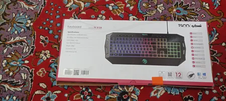 کیبورد گیمینگ تسکو مدل TK 8124، سوییچ ممبران، Full-Size، نورپردازی RGB LED