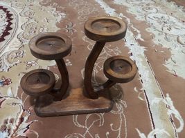 استند گلدان چوبی کد 002