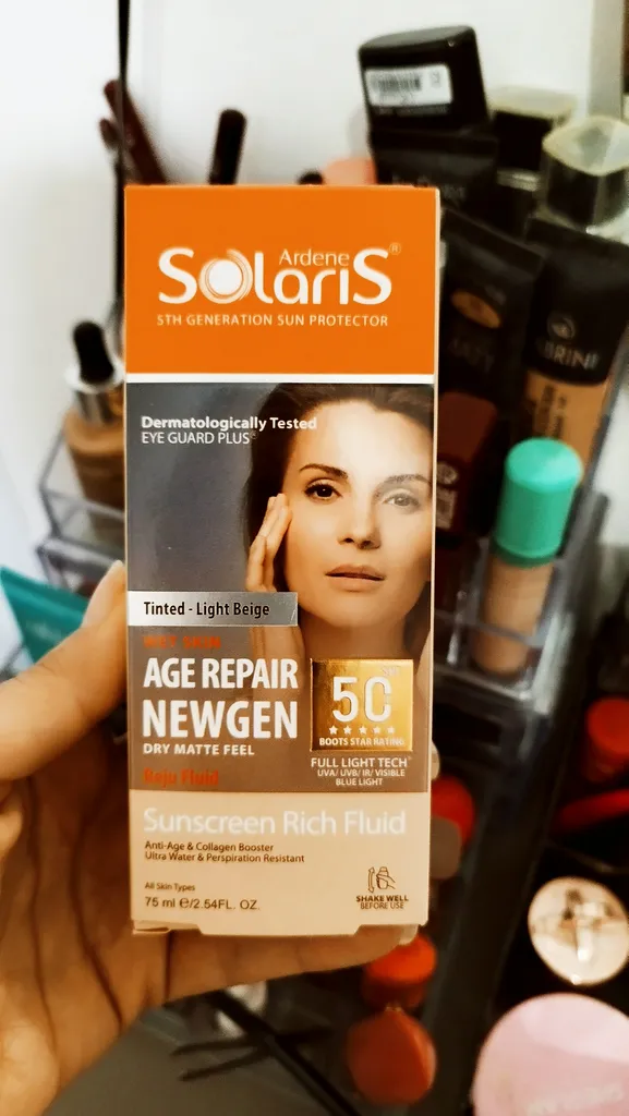 لوسیون ضد آفتاب آردن سولاریس مدل Age Repair newgen حجم 75 میلی لیتر