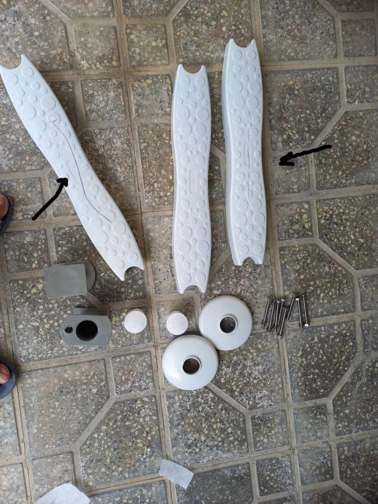 نردبان 3 پله استخر مدل 1 - 304