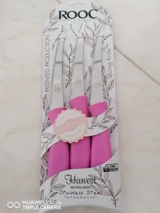 تجریه خرید چاقو آشپزخانه روک مدل Hanvest مجموعه 3 عددی