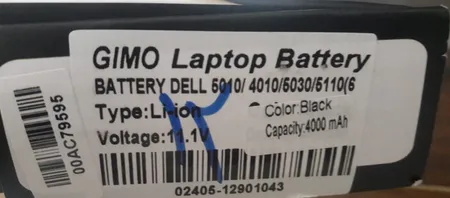 باتری لپ تاپ 6 سلولی مدل J1KND مناسب برای لپ تاپ دل 5010/4010 Inspiron