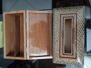 تجریه خرید ست جعبه کارد و چنگال و جعبه دستمال کاغذی خاتم کاری کد 3