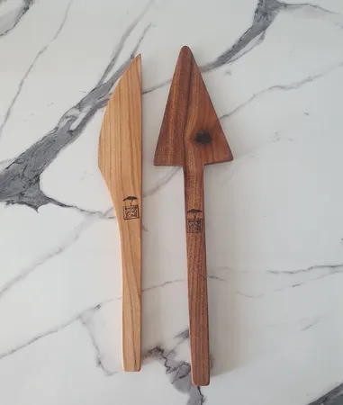 کفگیر سرو کیک مدل wood