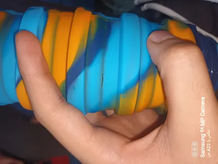 قمقمه دوچرخه مدل سیلیکونی تاشو گنجایش 0.5 لیتر