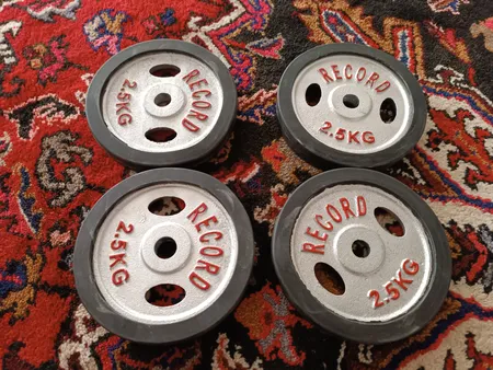 دمبل مدل آرسی وزن 15 کیلوگرمی بسته 2 عددی