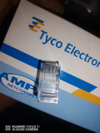 سوکت شبکه CAT6 مدل RJ45 بسته 100 عددی