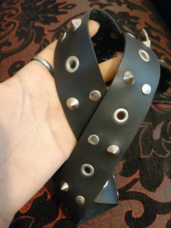 کمربند دخترانه ساراسا مدل دو پانچ میخ دار کد Pa 02