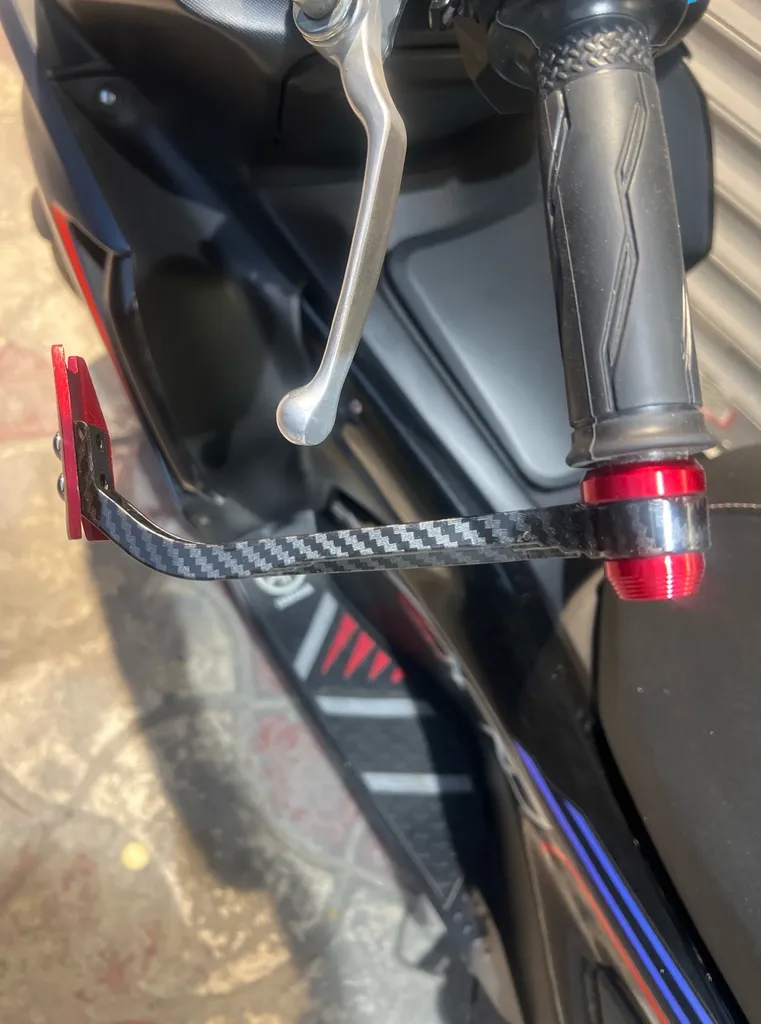 هندگارد موتور سیکلت مدل فلزی کد TOP_RD بسته دو عددی