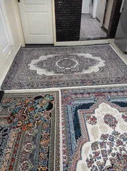 فرش ماشینی فرش سهند کد VF14.5K زمینه کرم