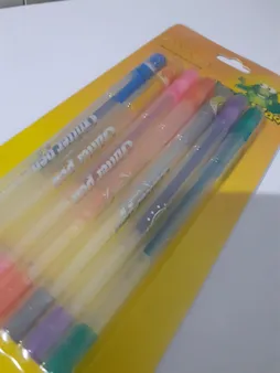 خودکار هپو مدل اکلیلی طرح میوه ای بسته 7 عددی