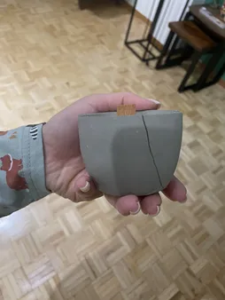 شمع دست ساز مدل بتنی مجموعه 3 عددی