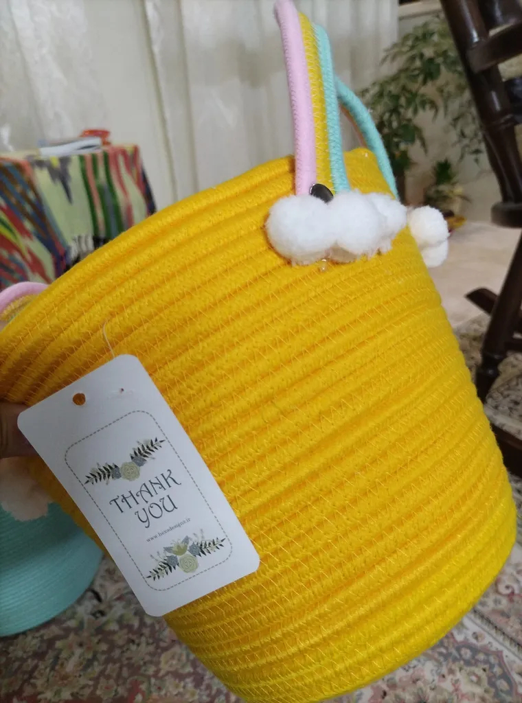 سبد اسباب بازی مدل رنگین کمان مجموعه 3 عددی