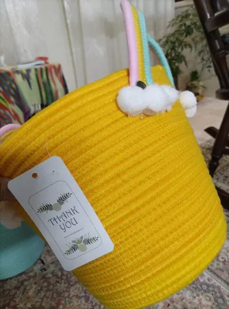 سبد اسباب بازی مدل رنگین کمان مجموعه 3 عددی