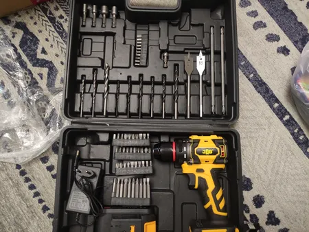 دریل پیچ گوشتی شارژی جاب مدل JB-6805 مجموعه 35 عددی