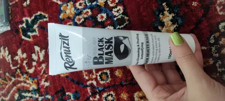 ماسک صورت رینوزیت مدل carbon active حجم 100 میلی لیتر