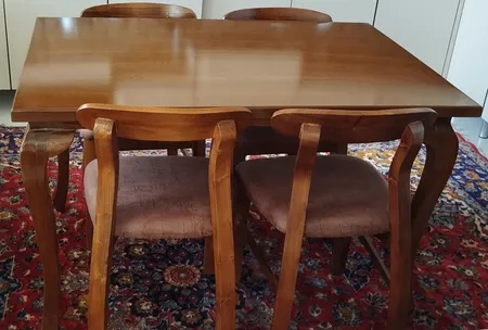 میز و صندلی ناهارخوری 4 نفره مدل مهرگان کد 04