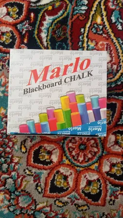 گچ رنگی مارلو مدل رنگینک بسته 12 عددی