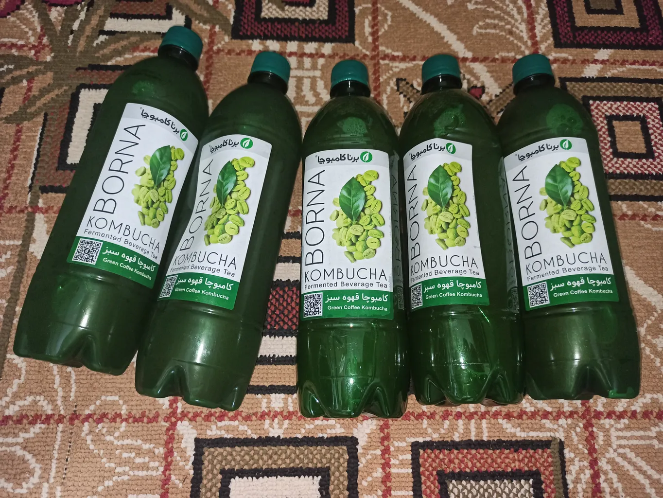 نوشیدنی کامبوچا قهوه سبز کامبوچا - 1 لیتر