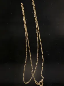 تجریه خرید زنجیر طلا کم اجرت 18 عیار ناریا مدل سوپر فیگارو لوکس