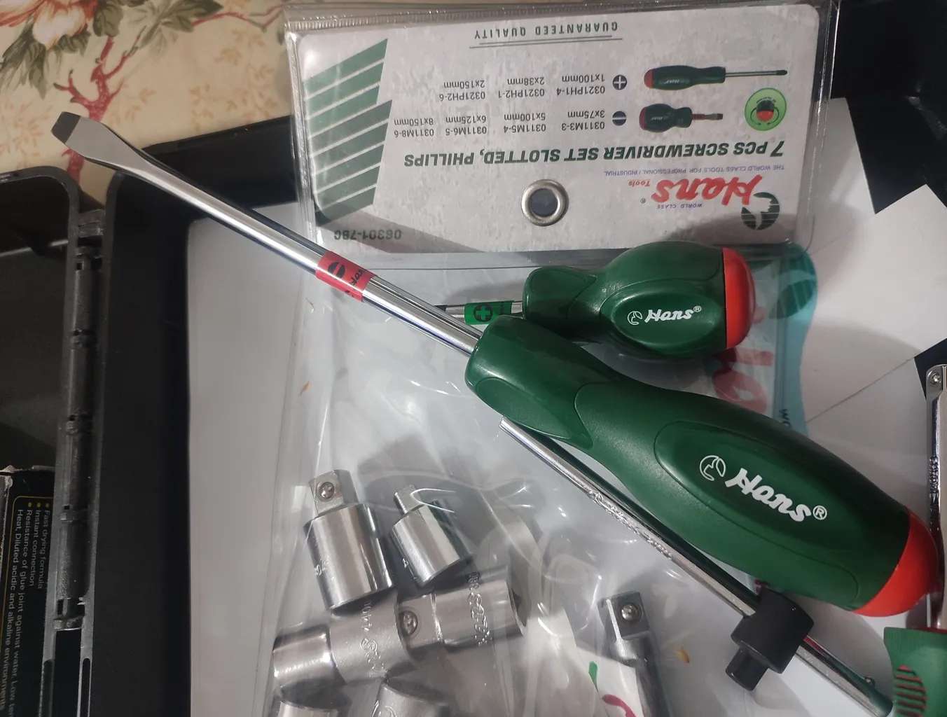 پیچ گوشتی هنس تولز مدل 06301-7BG بسته 7 عددی