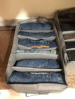 ارگانایزر لباس مادام کوکو مدل 6 خانه بسته 4 عددی