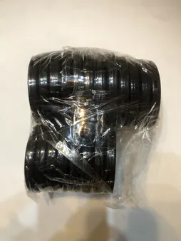 حلقه چوب پرده مدل پانچ رنگی بسته 25 عددی