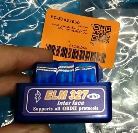 عیب یاب دیاگ بلوتوثی خودرو مدل ELM327 mini V2.1