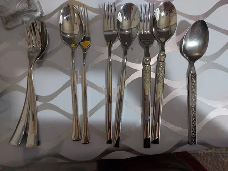 قاشق و چنگال جی فی نی مدل 55 مجموعه 2 عددی