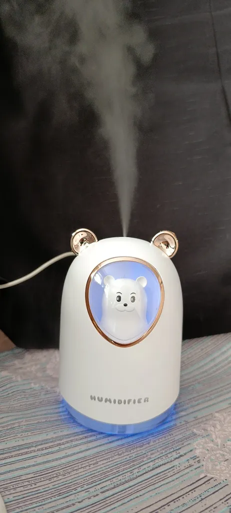 دستگاه بخور و رطوبت‌ساز سرد مدل خرس طرح چراغ دار
