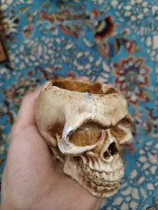 تجریه خرید زیرسیگاری مدل جمجمه اسکلت کد A32