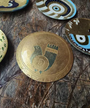 بشقاب مدل چشم نظر بسته 6 عددی