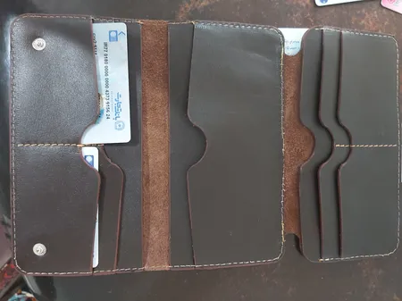 کیف پول چرم طبیعی چرم بارز مدل DM49