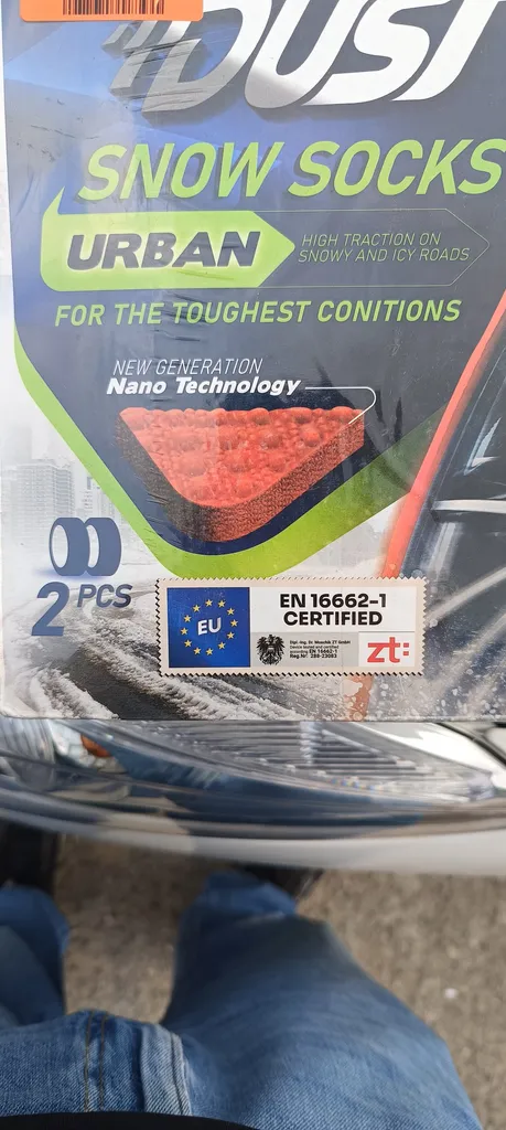 زنجیر چرخ مدل نانو الیاف بسته 2 عددی