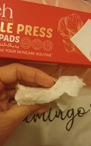 تجریه خرید پد پاک کننده آرایش صورت ناژه مدل Double Press بسته 120 عددی