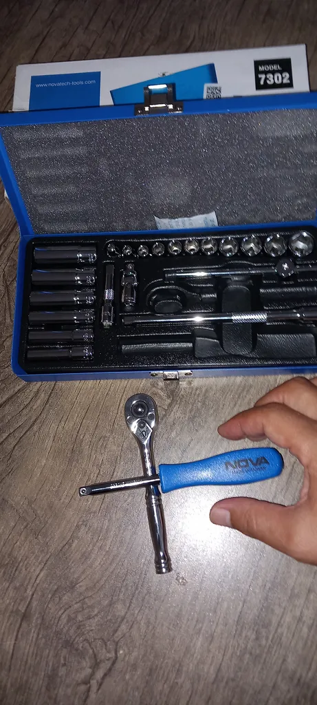 مجموعه 23 عددی سری و آچار بکس نووا مدل NTS 7302