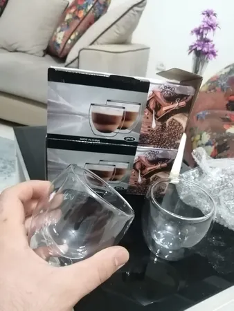 لیوان دوجداره کد250 بسته 2عددی