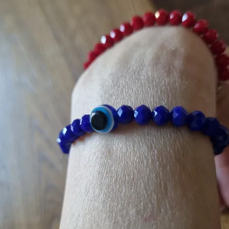 دستبند مدل کریستال چشم نظر کد ZA-CHC01