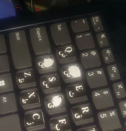 برچسب حروف فارسی کیبورد مدل BK-01