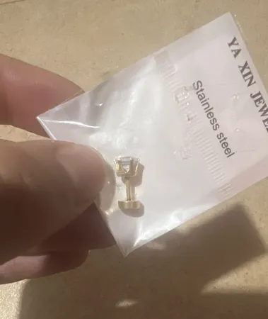 پیرسینگ مدل تک نگین کد B