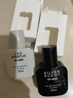 عطر جیبی مردانه اسکلاره مدل CRD Aventus حجم 35 میلی لیتر به همراه عطر جیبی مردانه مدل Silver Scent