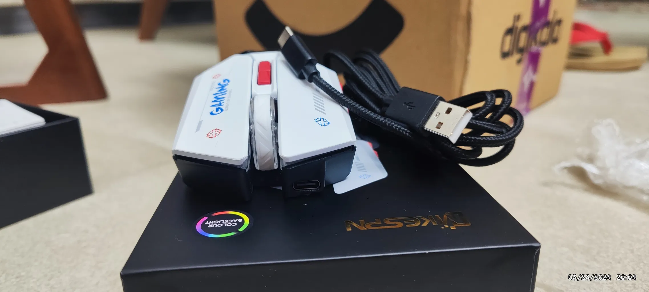 ماوس بی سیم مخصوص بازی ام کی ای اس پی ان مدل W19 ماوس بی سیم مخصوص بازی ام کی ای اس پی ان مدل W19
